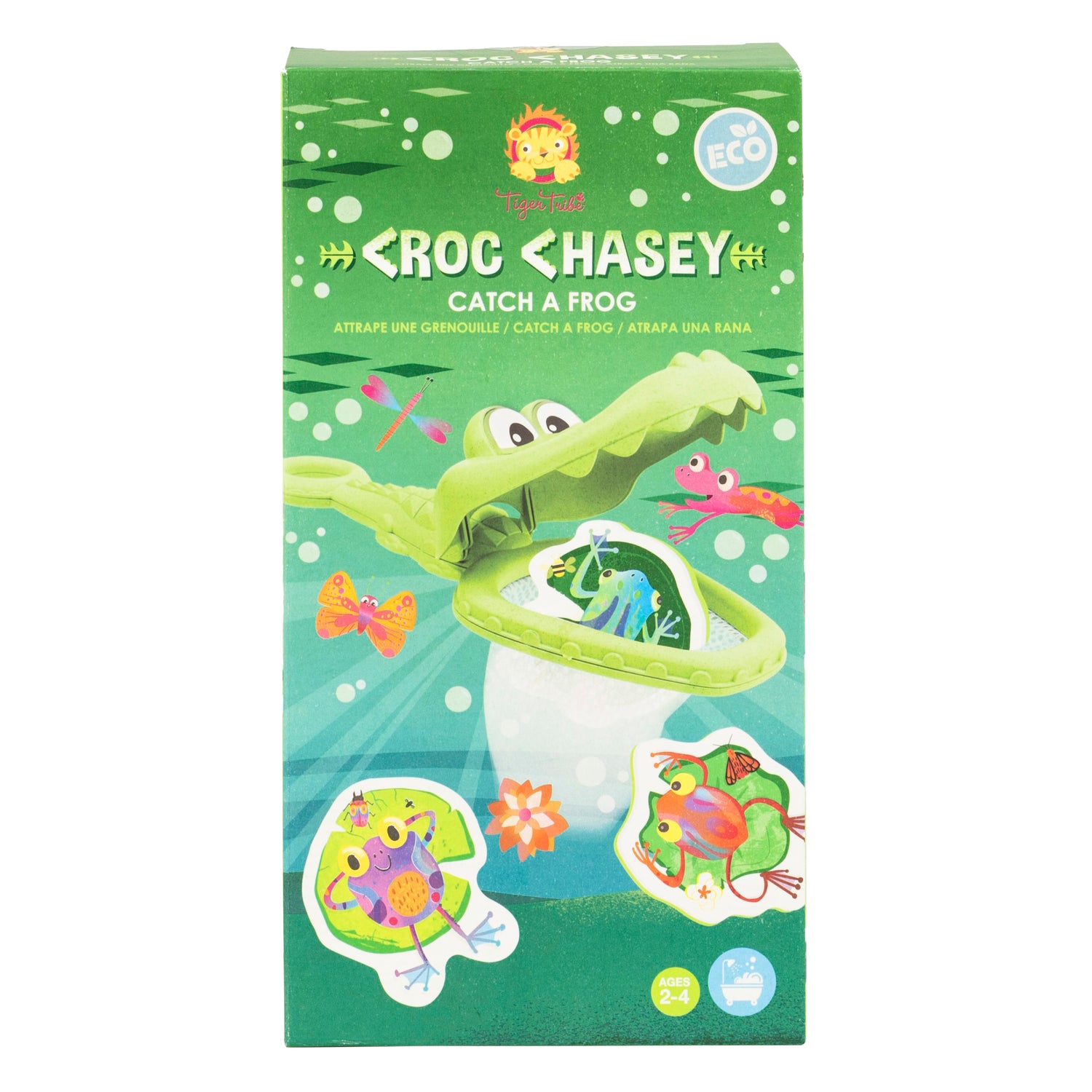 Tiger Tribe Bath Toy, Croch Chasey - Catch the Frogs