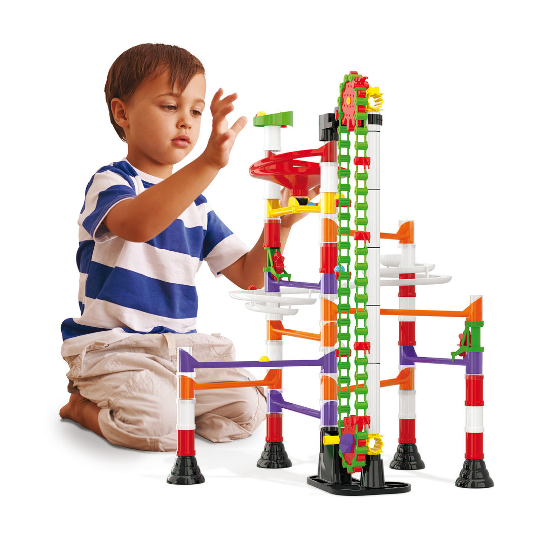 Quercetti Migoga Run Elevator Marble Run with 150 Pieces