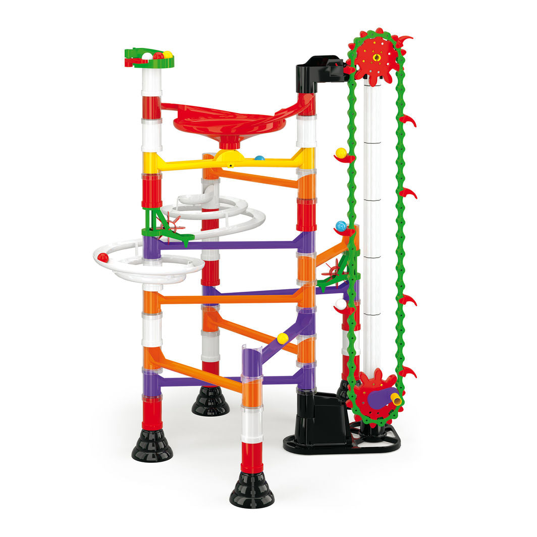 Quercetti Migoga Run Elevator Marble Run with 150 Pieces