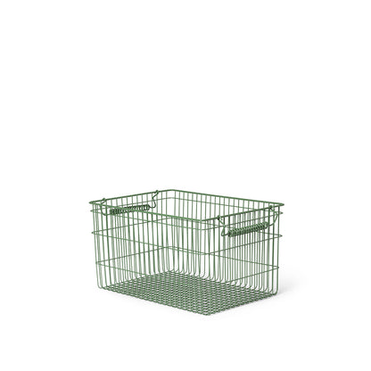 ferm Living wire basket, Cala Stackable Baskets, Set of 2 pcs. - Verdant Green
