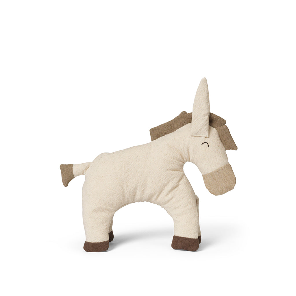 ferm Living Soft Toy, Donkey – Dark Sand