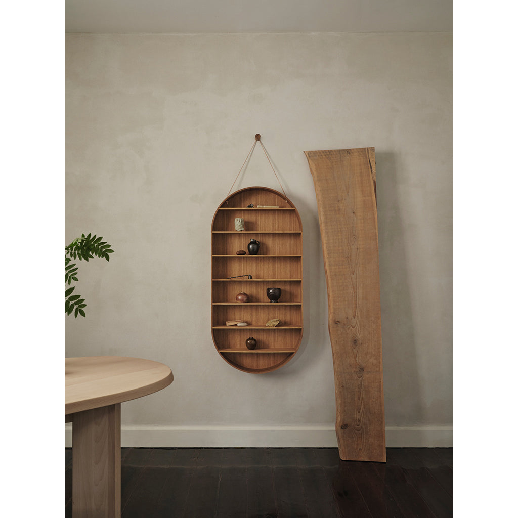 ferm Living Shelf, Oval Dorm - Oiled Oak