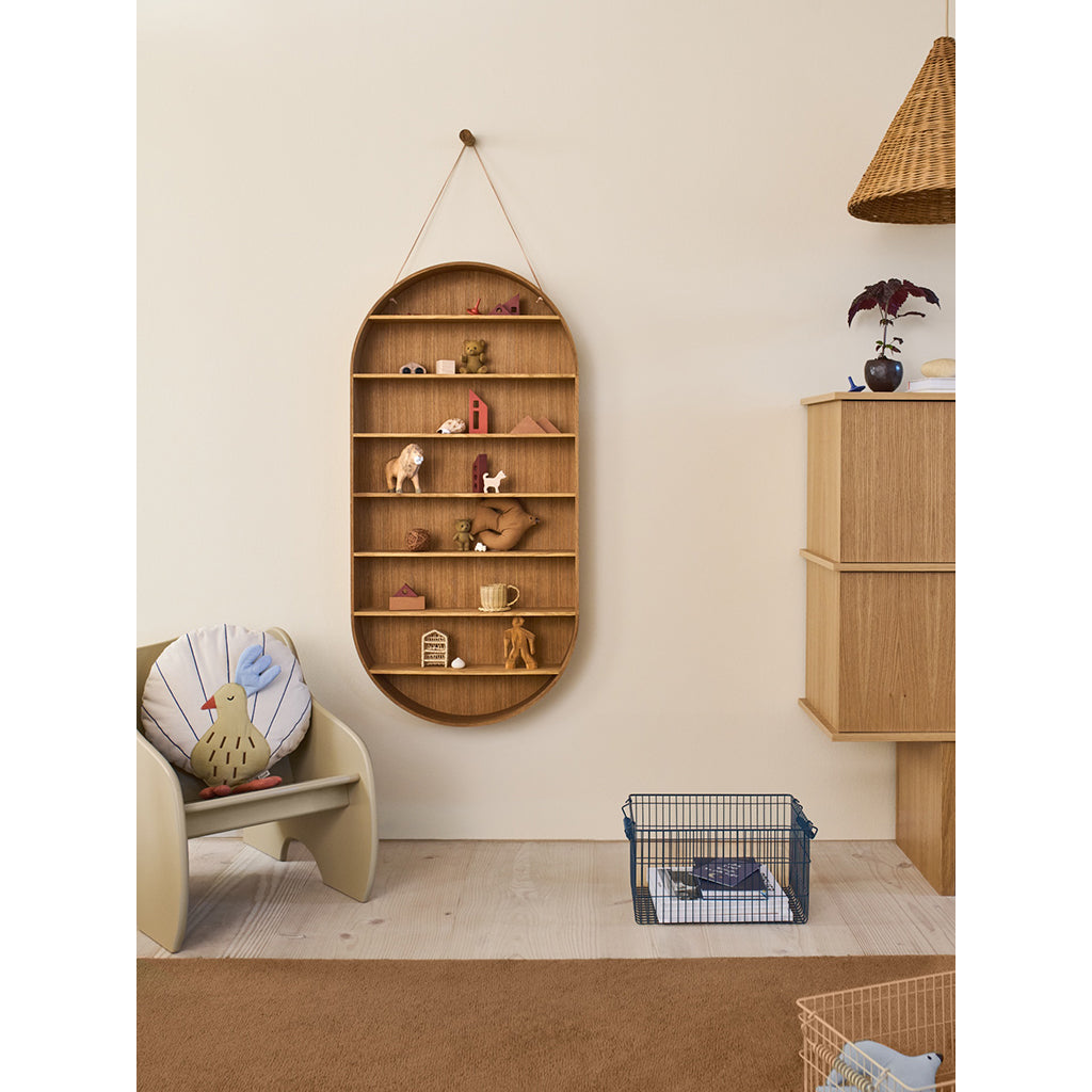 ferm Living Shelf, Oval Dorm - Oiled Oak