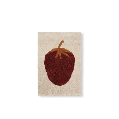 ferm Living gulvtæppe i uld, Strawberry - small