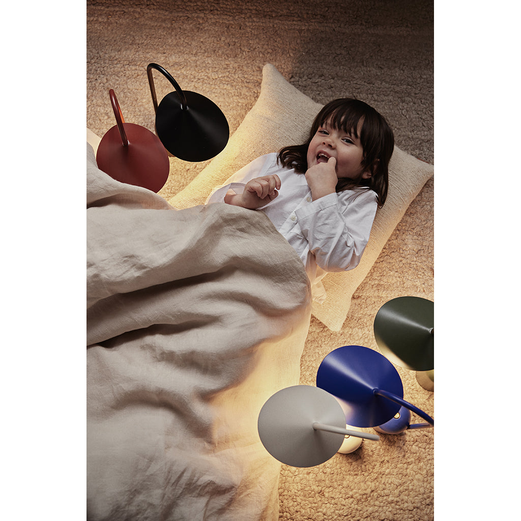 ferm Living Arum Portable Lamp, Bright Blue