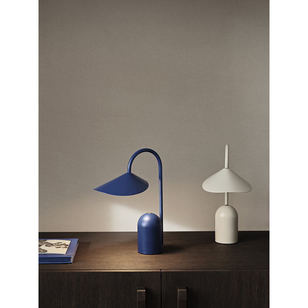 ferm Living Arum Portable Lamp, Bright Blue