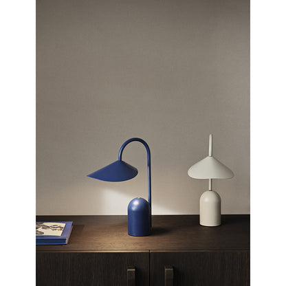 ferm Living Arum Portable Lamp, Bright Blue