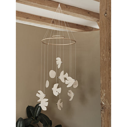 ferm Living Felt Mobile, Swif Bird Mobile - Undyed
