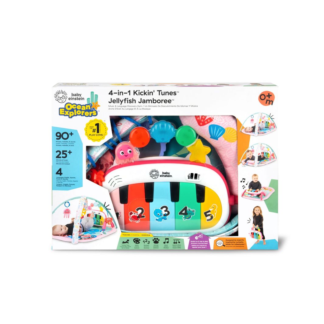 BABY Einstein 4-in-1 Kickin’ Tunes™ Jellyfish Jamboree™ Activity Gym with Sound