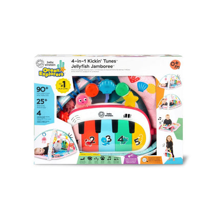 BABY Einstein 4-in-1 Kickin’ Tunes™ Jellyfish Jamboree™ Activity Gym with Sound