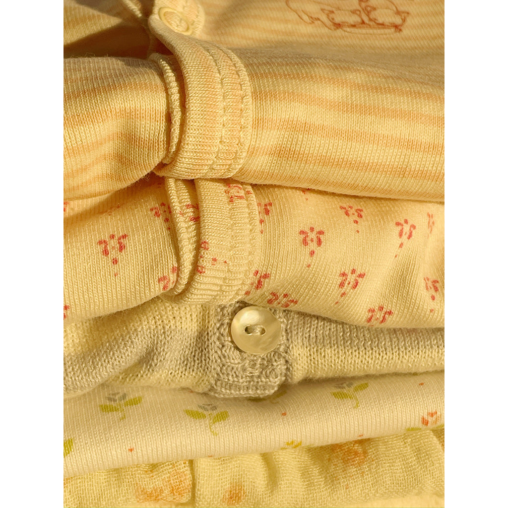 Fanga Fontana Bello bodystocking with long sleeves, Punto rosa – size 1–6 months