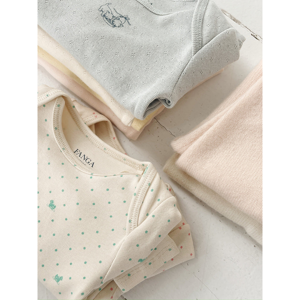 Fanga Fontana Bello Long-Sleeve Bodysuit, Lago Verde - Size 1 - 9 Months