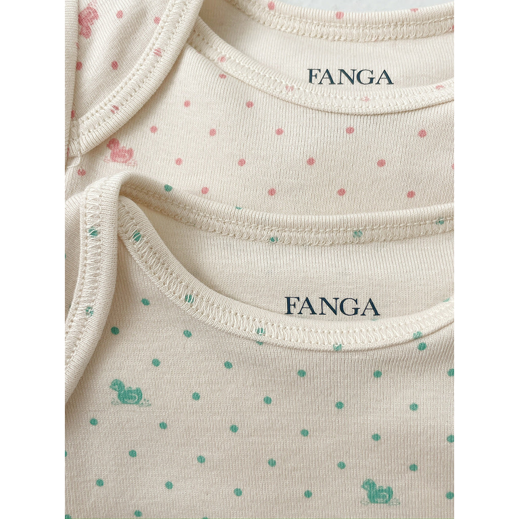 Fanga Fontana Bello Long-Sleeve Bodysuit, Lago Verde - Size 1 - 9 Months