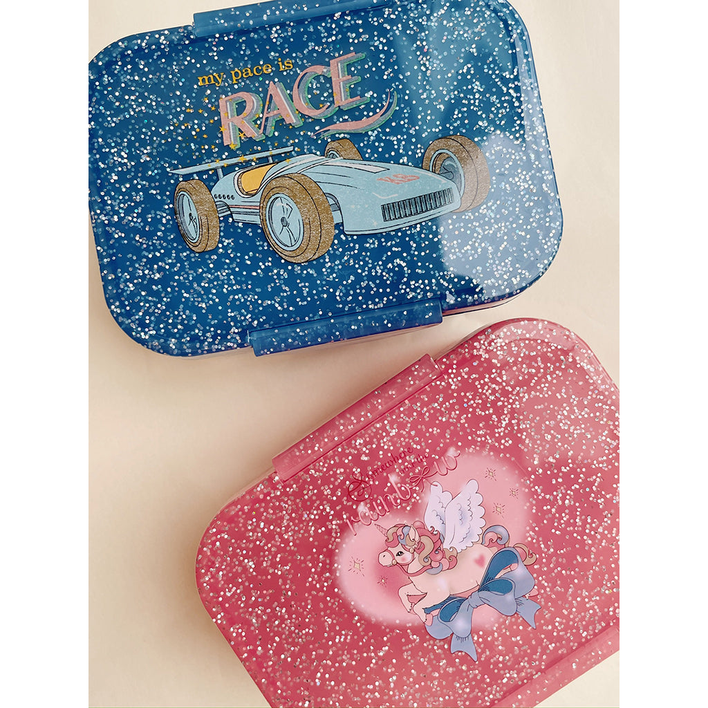 Konges Sløjd Glitter Lunch Box, Lunch Container - Race