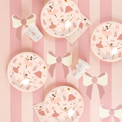 My Little Day Paper Plates, Set of 8 - Ballerina Design
