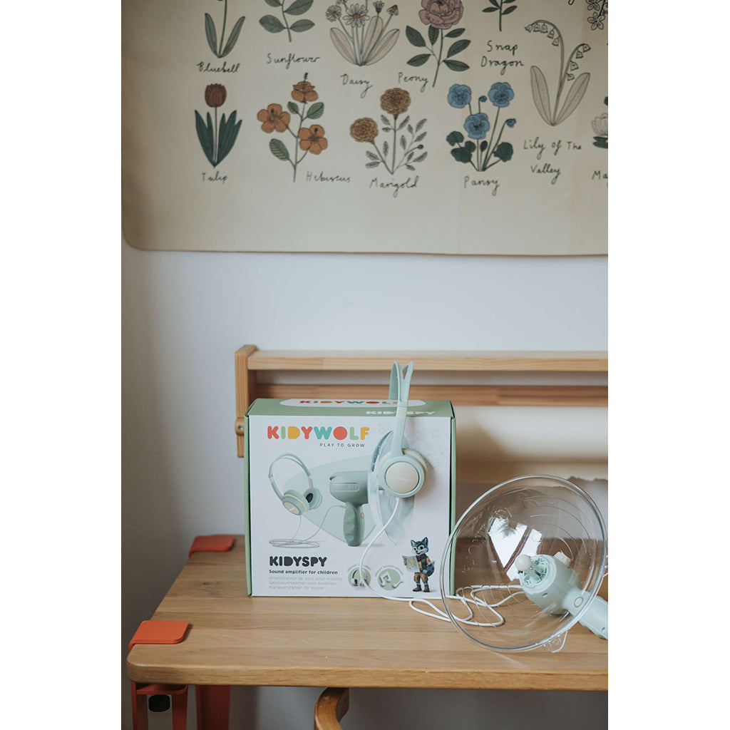 Kidyspy,  Sound Amplifier, Lydforstærker inkl headset - Green