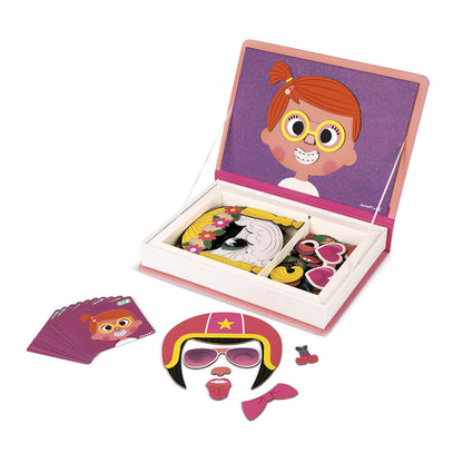 Janod Magnetic Book: Wacky Faces for Girls