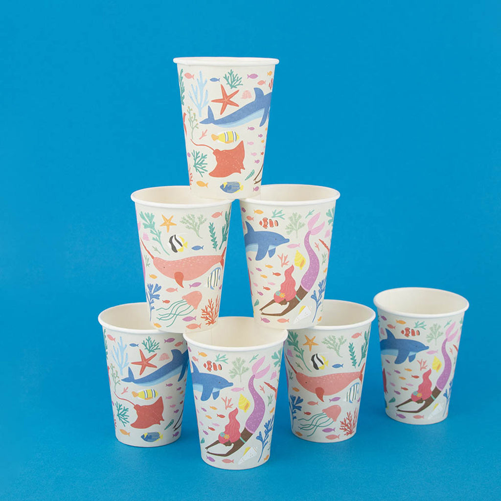 My Little Day Paper Cups, Mermaid – Pack of 8