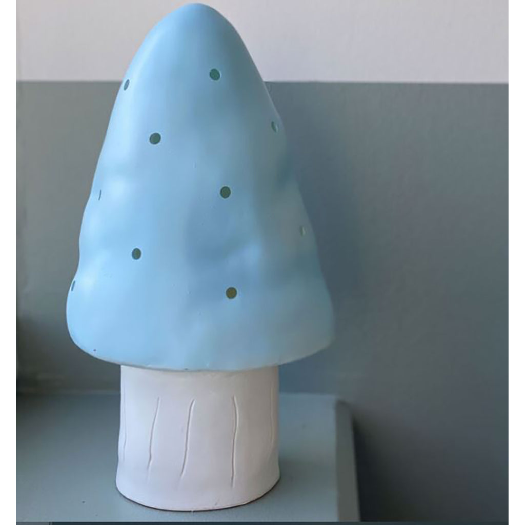 Mushroom Lamp, Small Mushroom - Light Blue