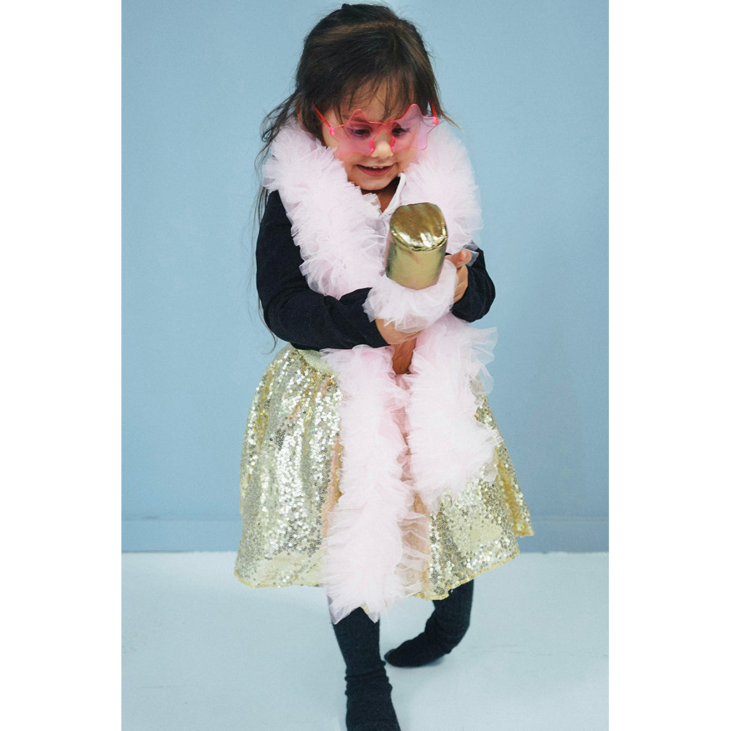 Den Goda Fen Costume, Tutu Disco Gold - Sizes 2-8 Years