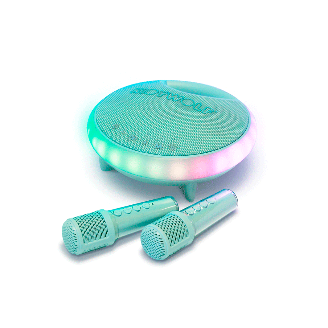 Kidykaraoke, Karaoke Set with Portable Speaker and 2 Microphones