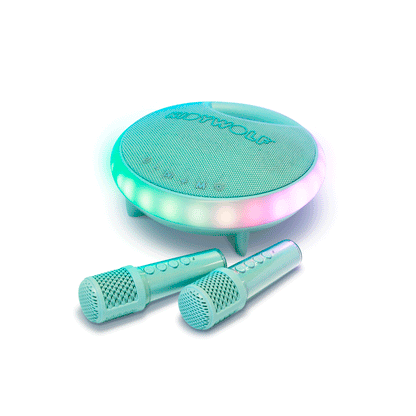 Kidykaraoke, Karaoke Set with Portable Speaker and 2 Microphones