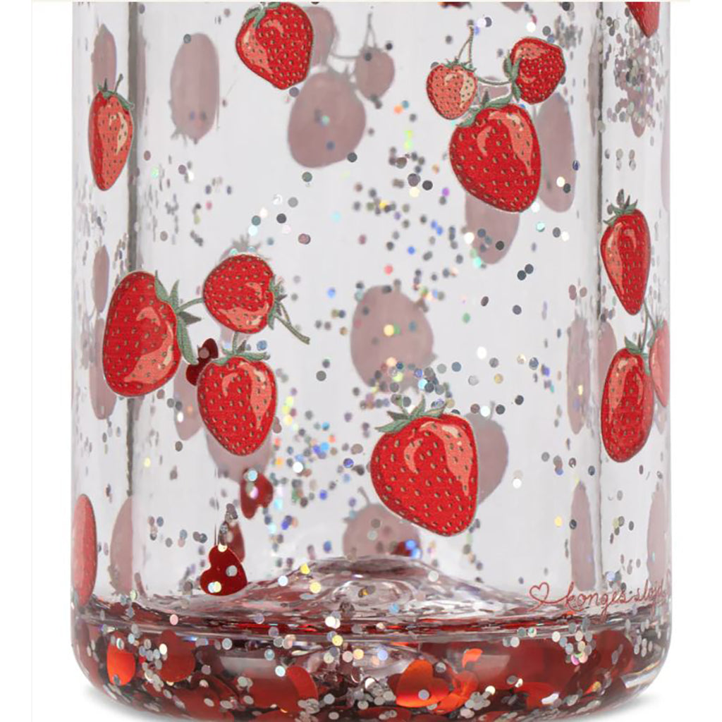 Konges Sløjd Glitter Water Bottle, Fragola