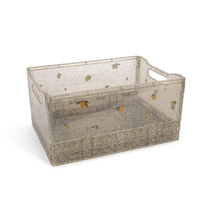 Konges Sløjd Glitter Storage Boxes 2-Pack, Sparkling Blue