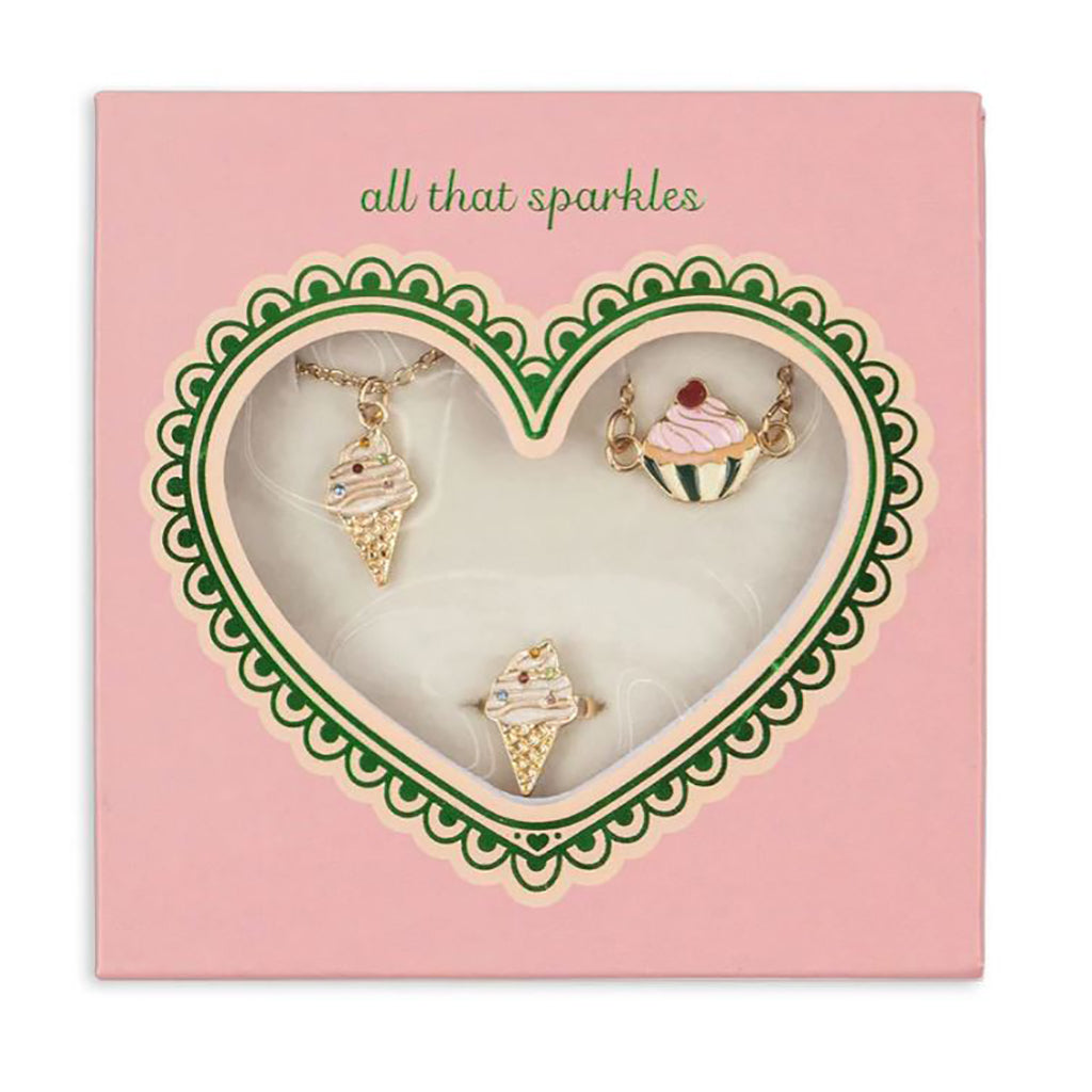 Konges Sløjd Sweet smykkesæt, Gold