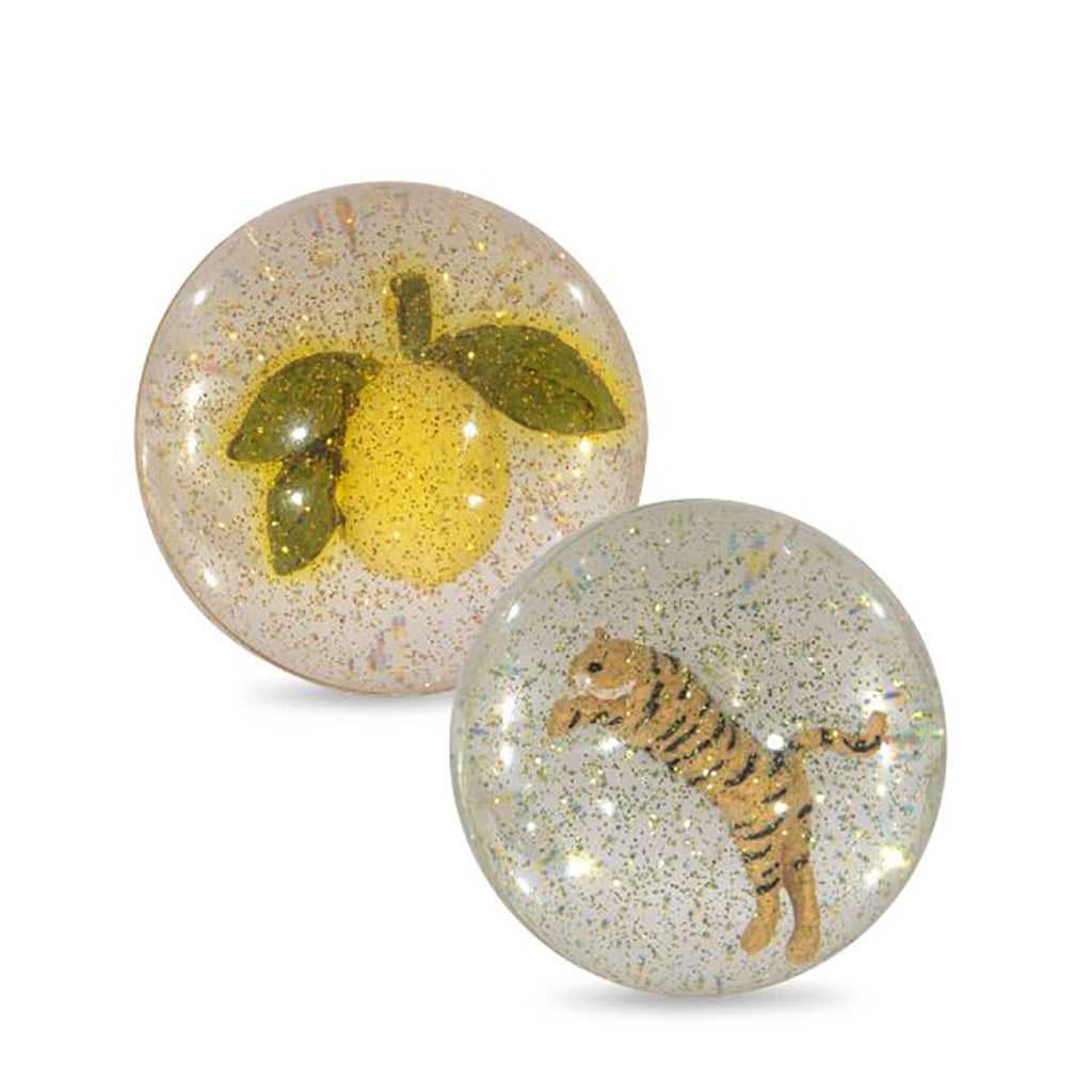 Konges Sløjd Bouncing Ball Set, Lemon/Tiger