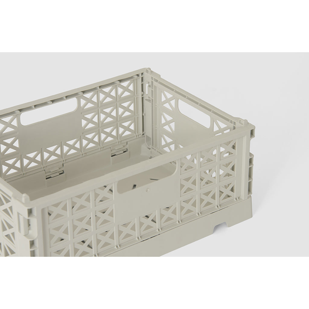 Gergerland Foldable Crate, Size 1 - Light Gray