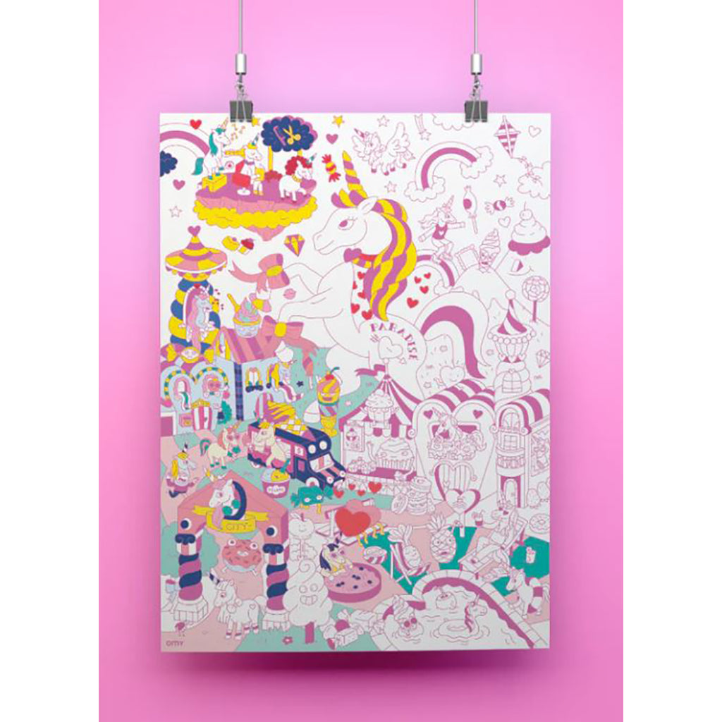 Omy Large Coloring Poster, Lily
