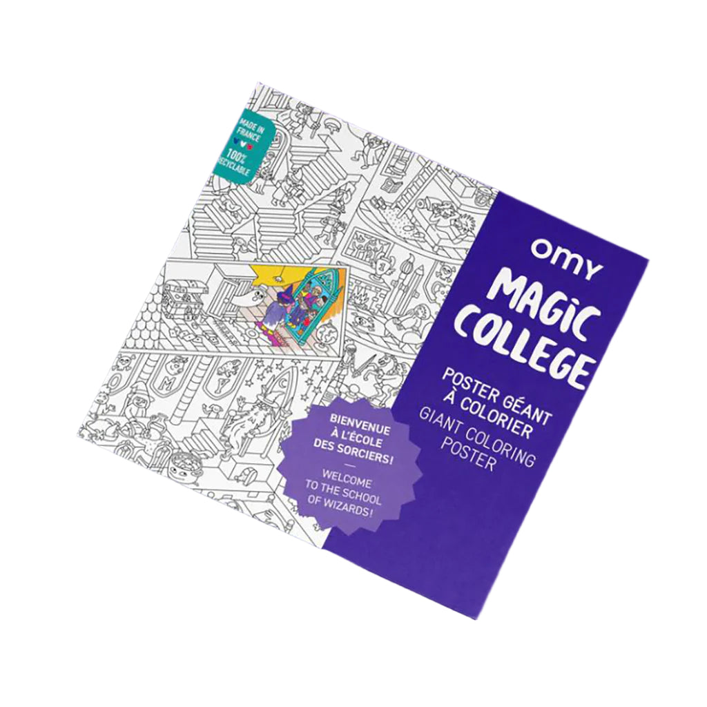 Omy Large Coloring Poster, Magic college