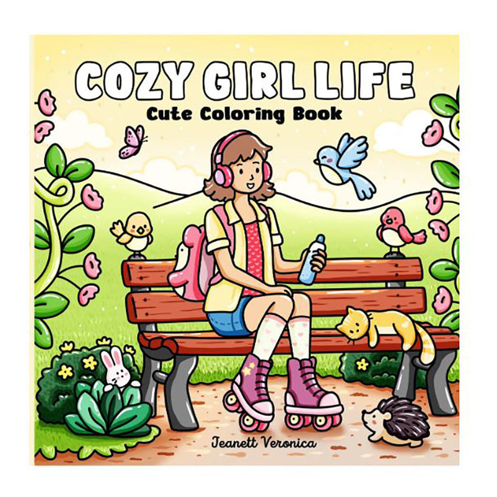 Cozy Girl Life Coloring Book