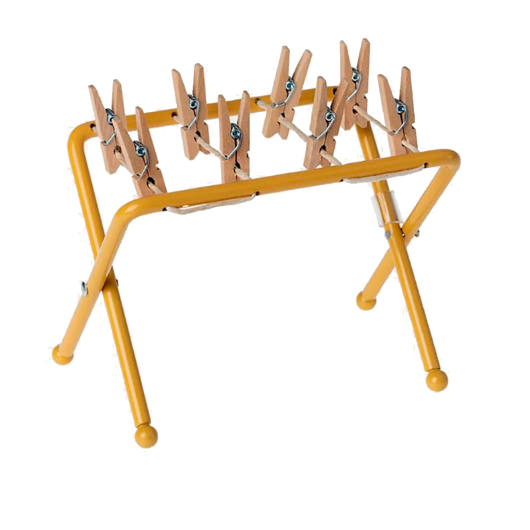 Maileg tilbehør til mus, Tørrestativ med klemmer 