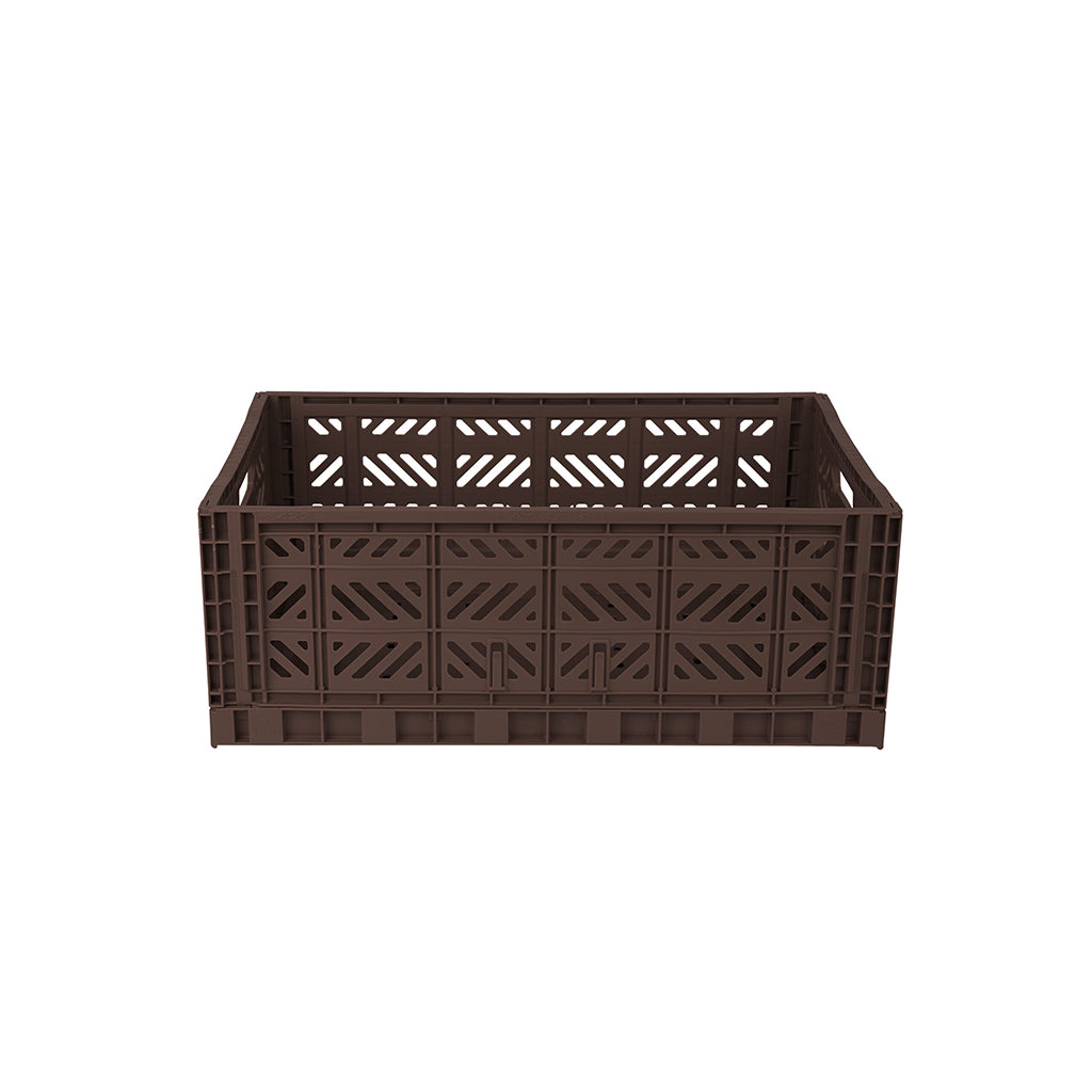 Aykasa Maxi Folding Crate, Chocolate
