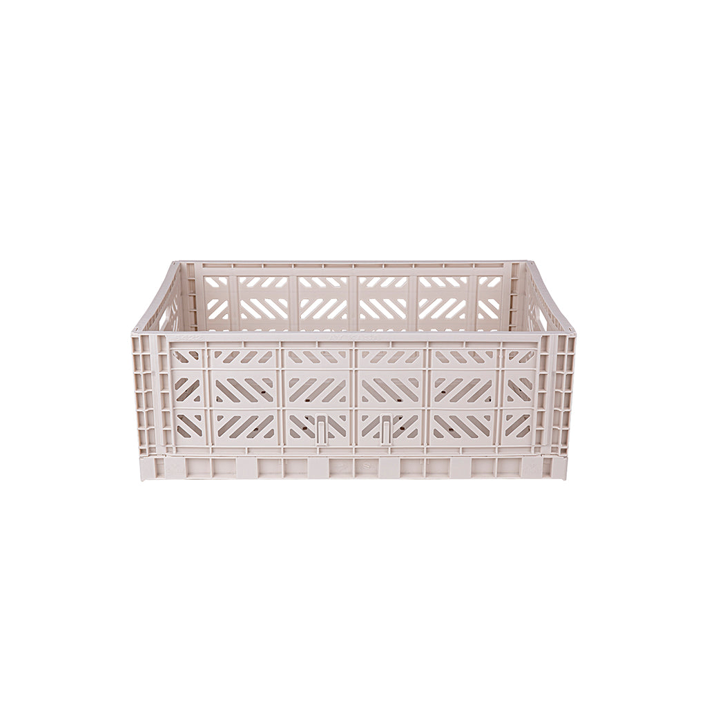 Aykasa Maxi Folding Crate, Coconut Milk