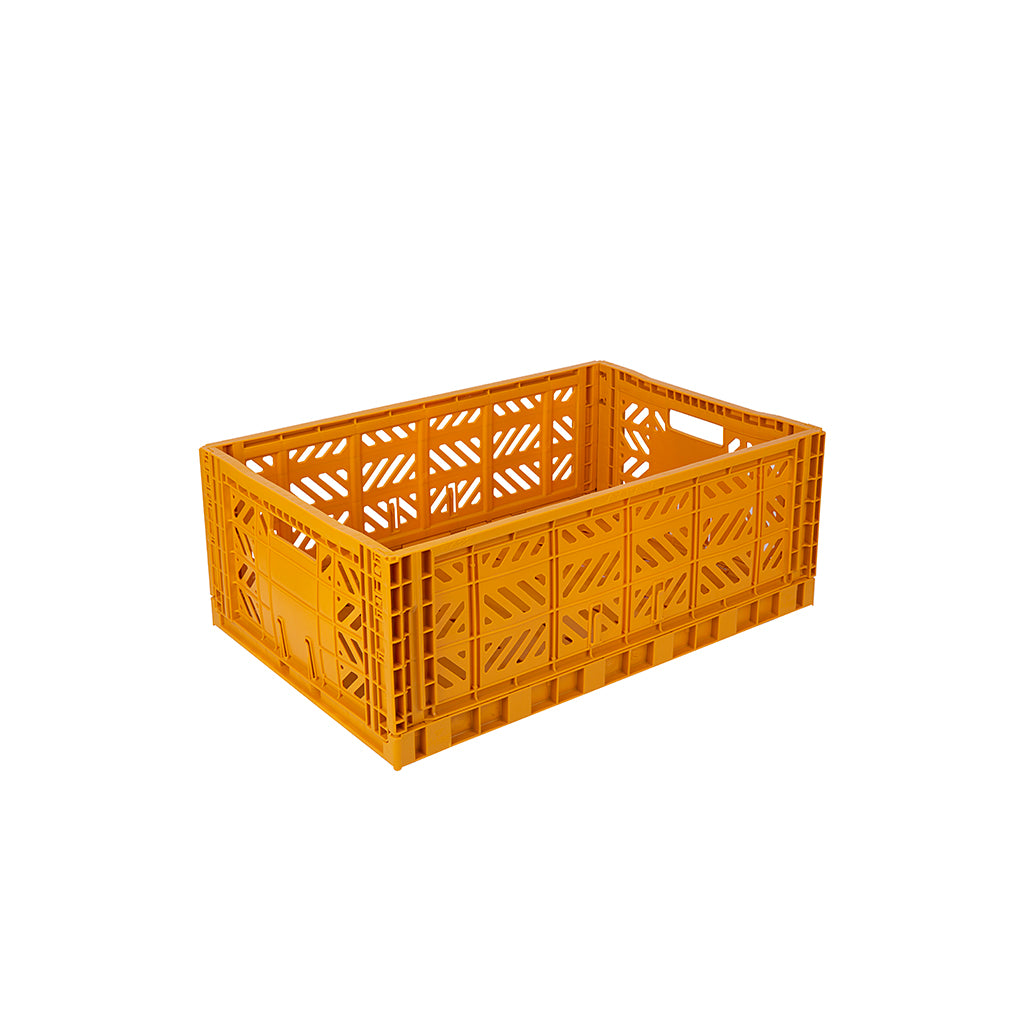 Aykasa Maxi Foldable Crate, Mustard