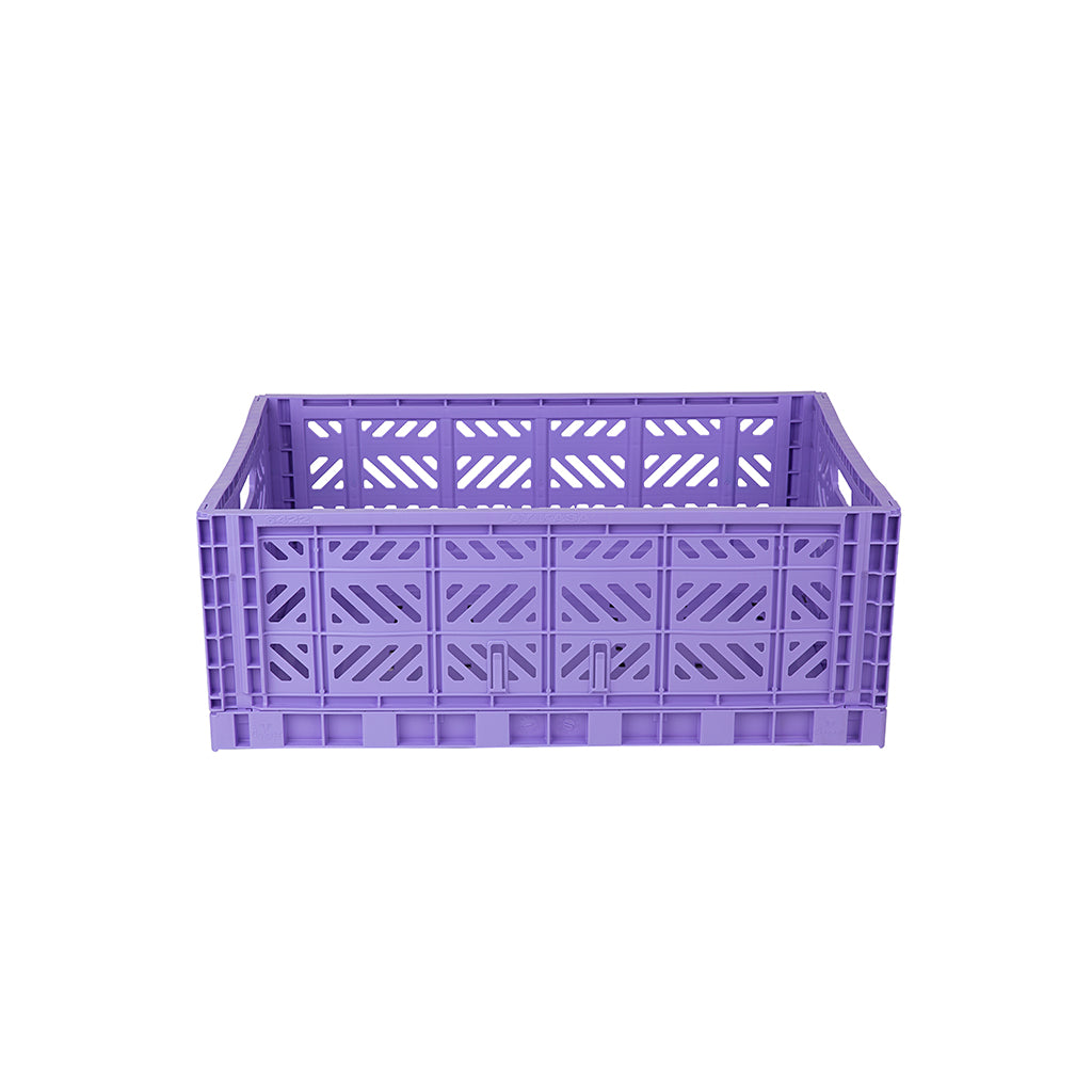 Aykasa Maxi Folding Crate in Taro Milk Tea