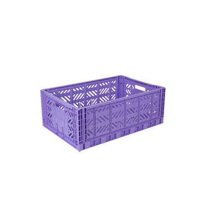 Aykasa Maxi Folding Crate in Taro Milk Tea