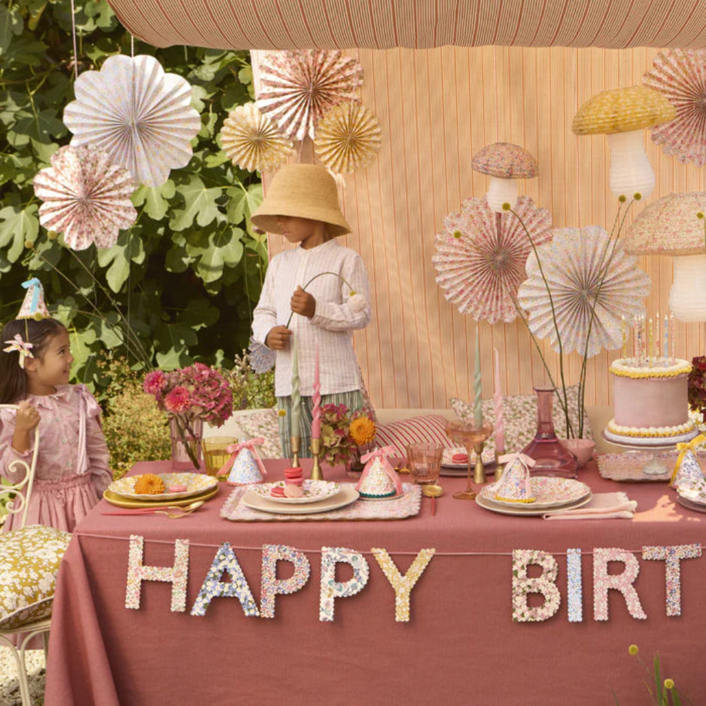 Meri Meri x Liberty guirlande, Happy Birthday