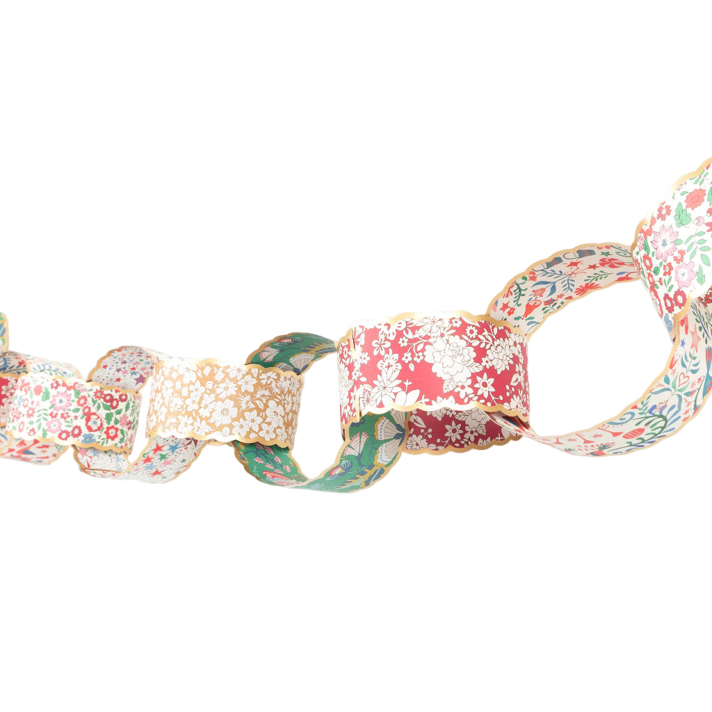 Meri Meri x Liberty papirkæder, Jul - ca. 3,7 m