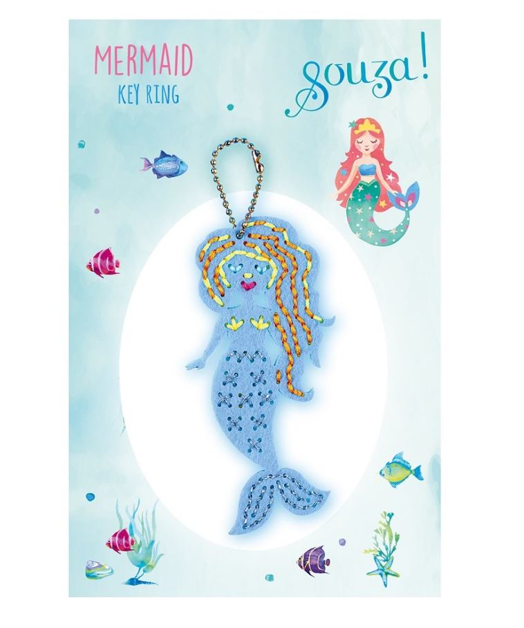 Souza Embroidery Kit – Mermaid Keychain