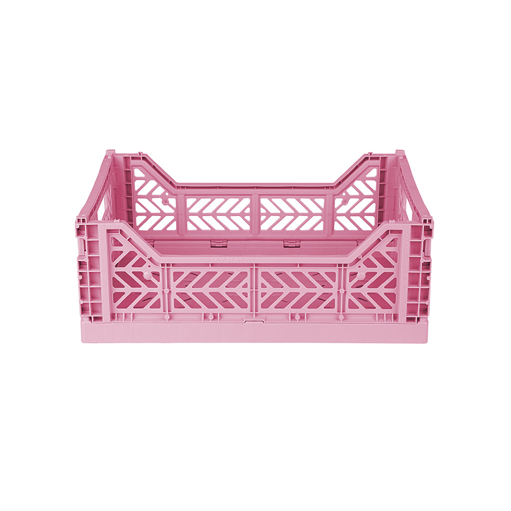 Aykasa Midi Folding Crate, Baby Pink