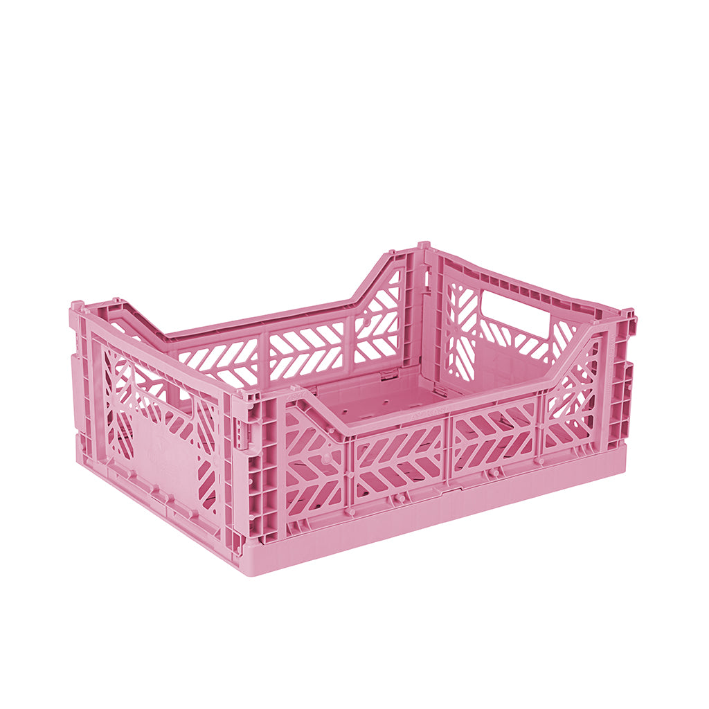 Aykasa Midi Folding Crate, Baby Pink
