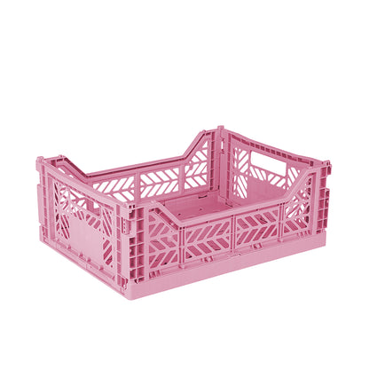 Aykasa Midi Folding Crate, Baby Pink