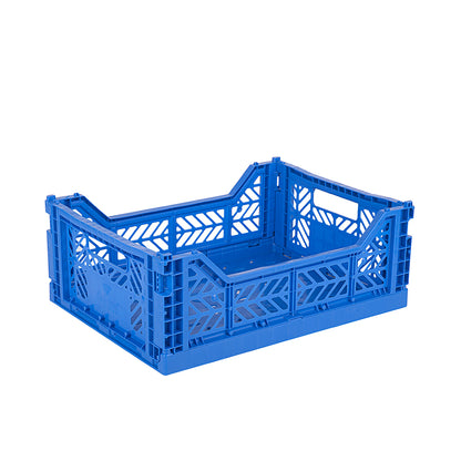 Aykasa Midi Folding Crate, Blue