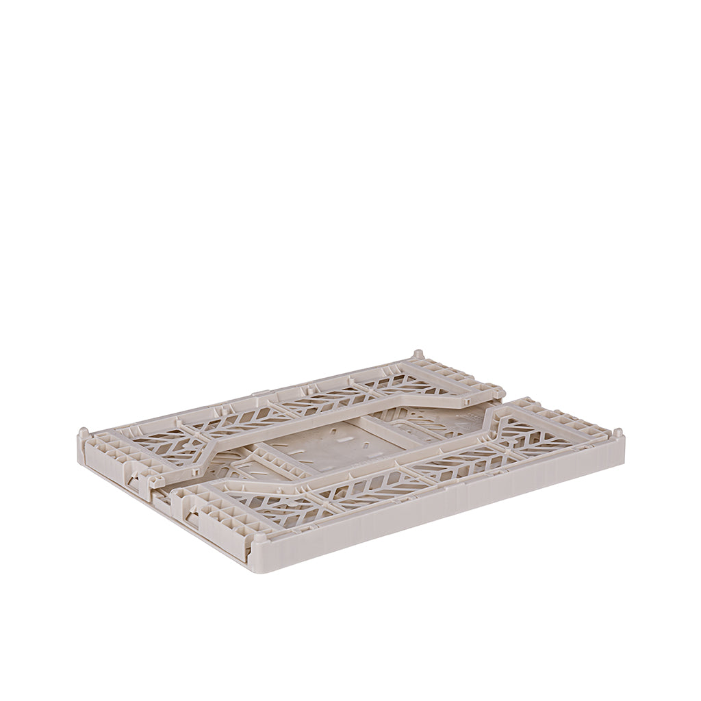 Aykasa Midi Foldable Crate, Coconut Milk