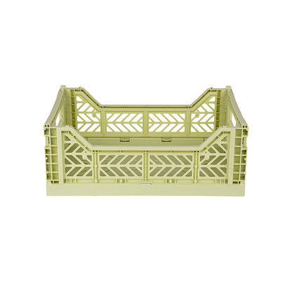 Aykasa Midi Folding Crate, Lime Cream