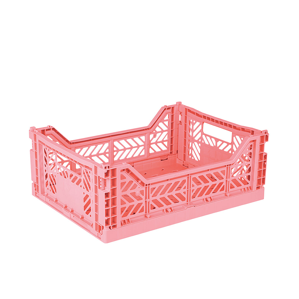 Aykasa Midi Foldable Crate, Strawberry Milk
